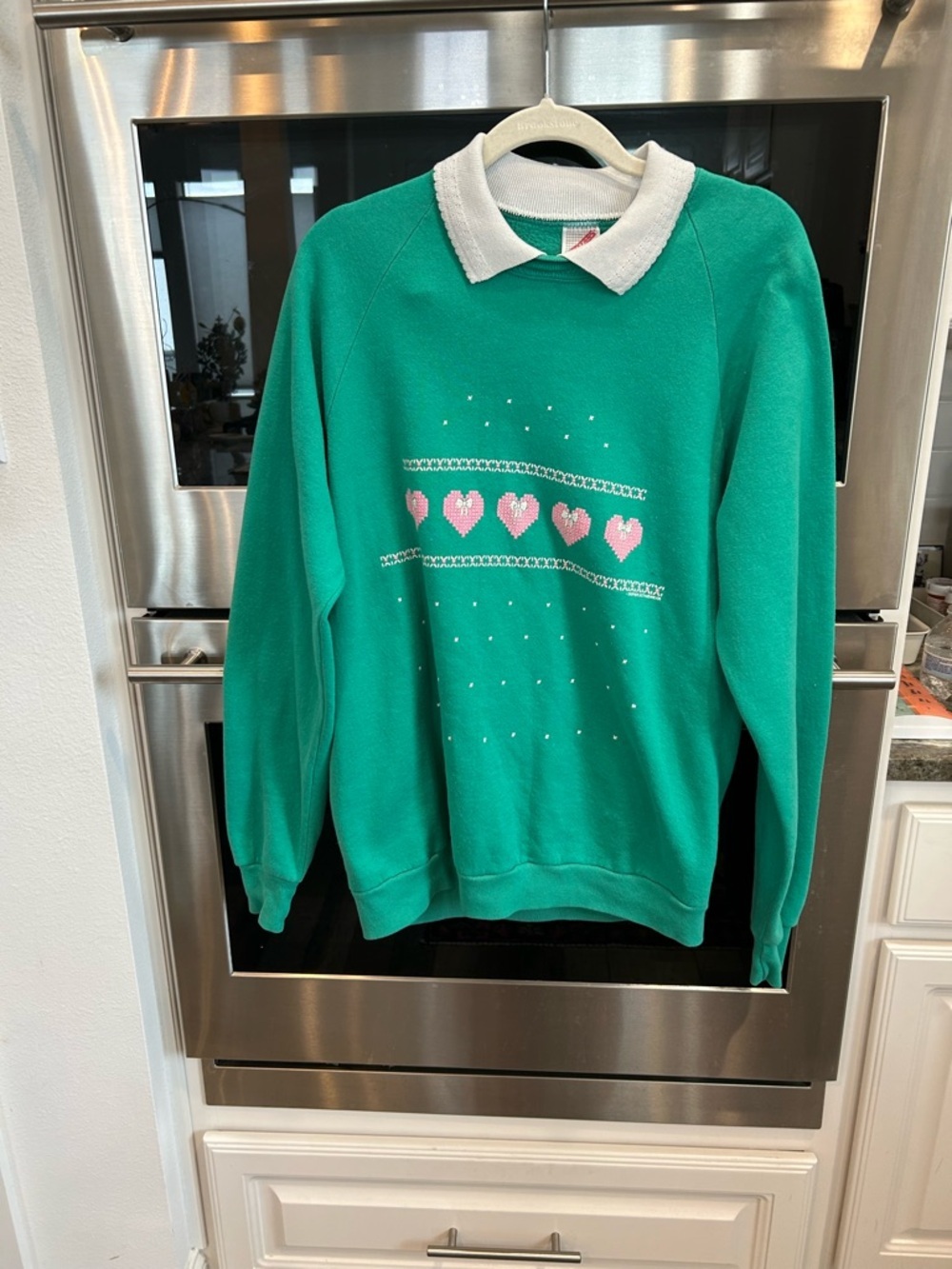 Vintage 90’s Jerzees Collared Sweatshirt made in USA XL runs small GUC